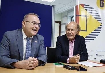 Franko Stritt und Uwe Scheele bei der Präsentation der Deutschen Filmwoche.