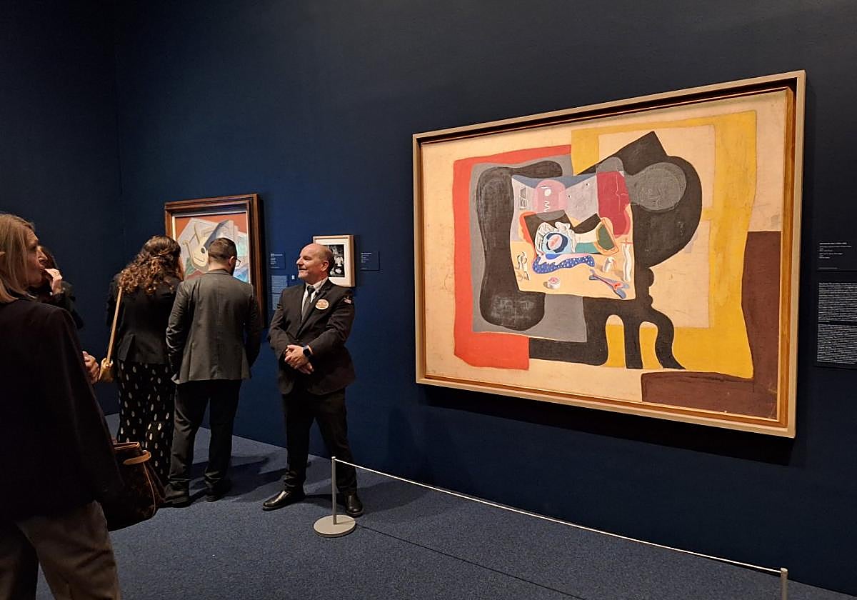 Salvador Dalís Interpretation des Werkes von Picasso 'Estudio con cabeza de yeso' .