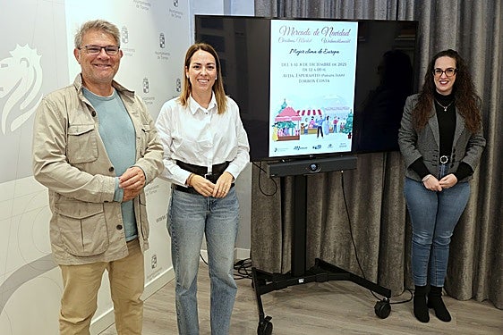 Präsentation des Weihnachtsmarkts.