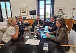 Treffen zwischen dem Bürgermeister von Estepona und dem andalusischen Gesundheitsminister.