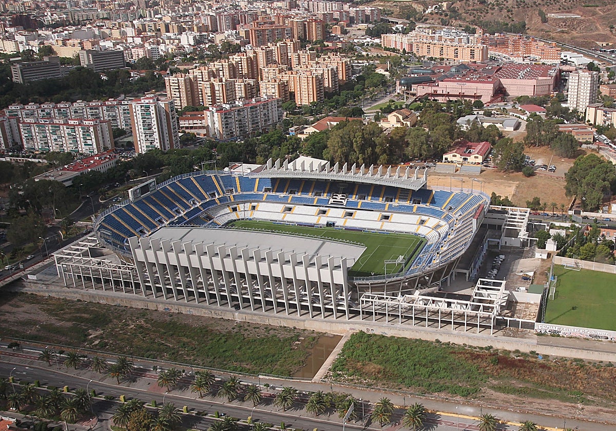 Aktuelles Fußballstadion La Rosaleda.
