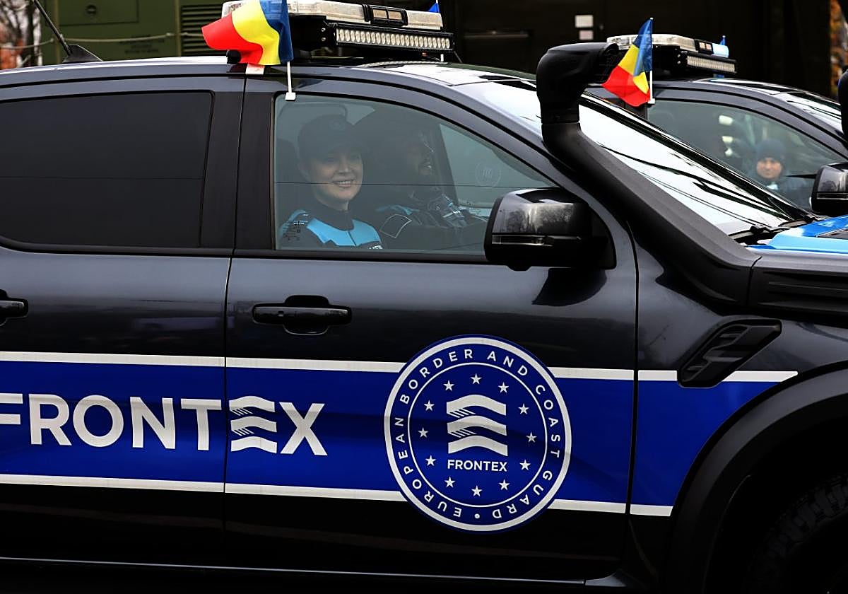 Frontex-Beamte in Rumänien am 1. Dezember, dem Nationalfeiertag.