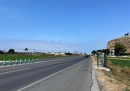 Archivbild der alten N-340 bei der Durchfahrt durch Almayate.