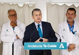 Antonio Sanz (Mitte), Andalusiens Landesgesundheitsminister.