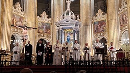 Ökumenischer Gedenkgottesdienst in Málagas Kathedrale mit Bischof José Antonio Satué Huerto.