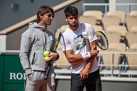 Juan Carlos Ferrero und Carlos Alcaraz