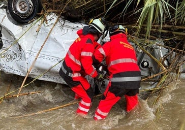 Der Lieferwagen, in dem die beiden vermissten Personen in Alhaurín el Grande unterwegs waren, wurde am Sonntag gefunden.