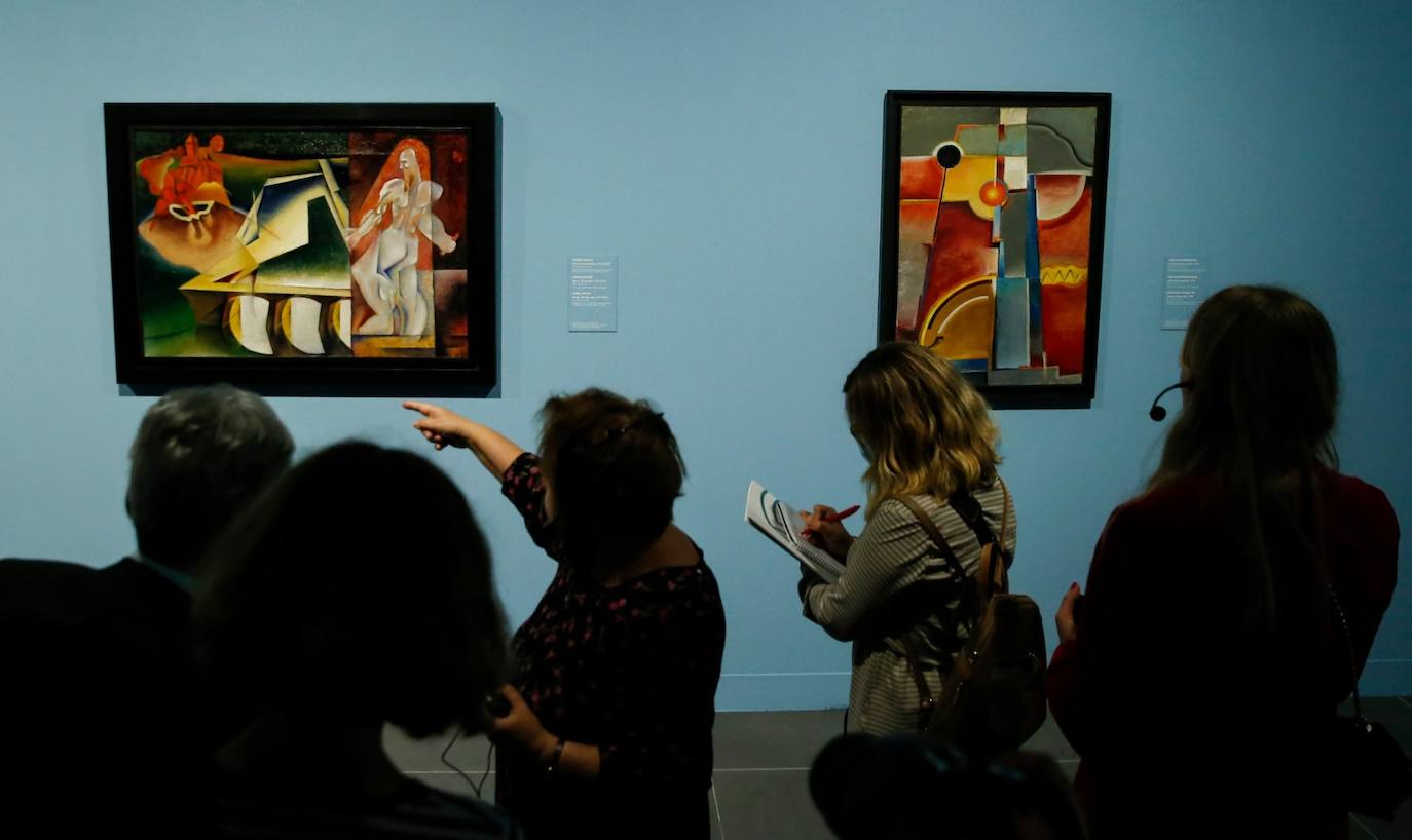 Avant-garde art at the Malaga Russian museum.