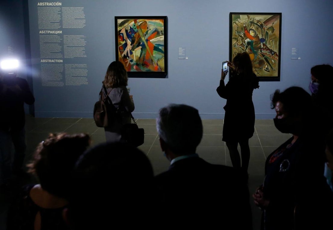 Avant-garde art at the Malaga Russian museum.