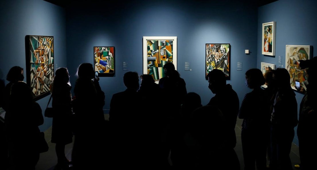 Avant-garde art at the Malaga Russian museum.