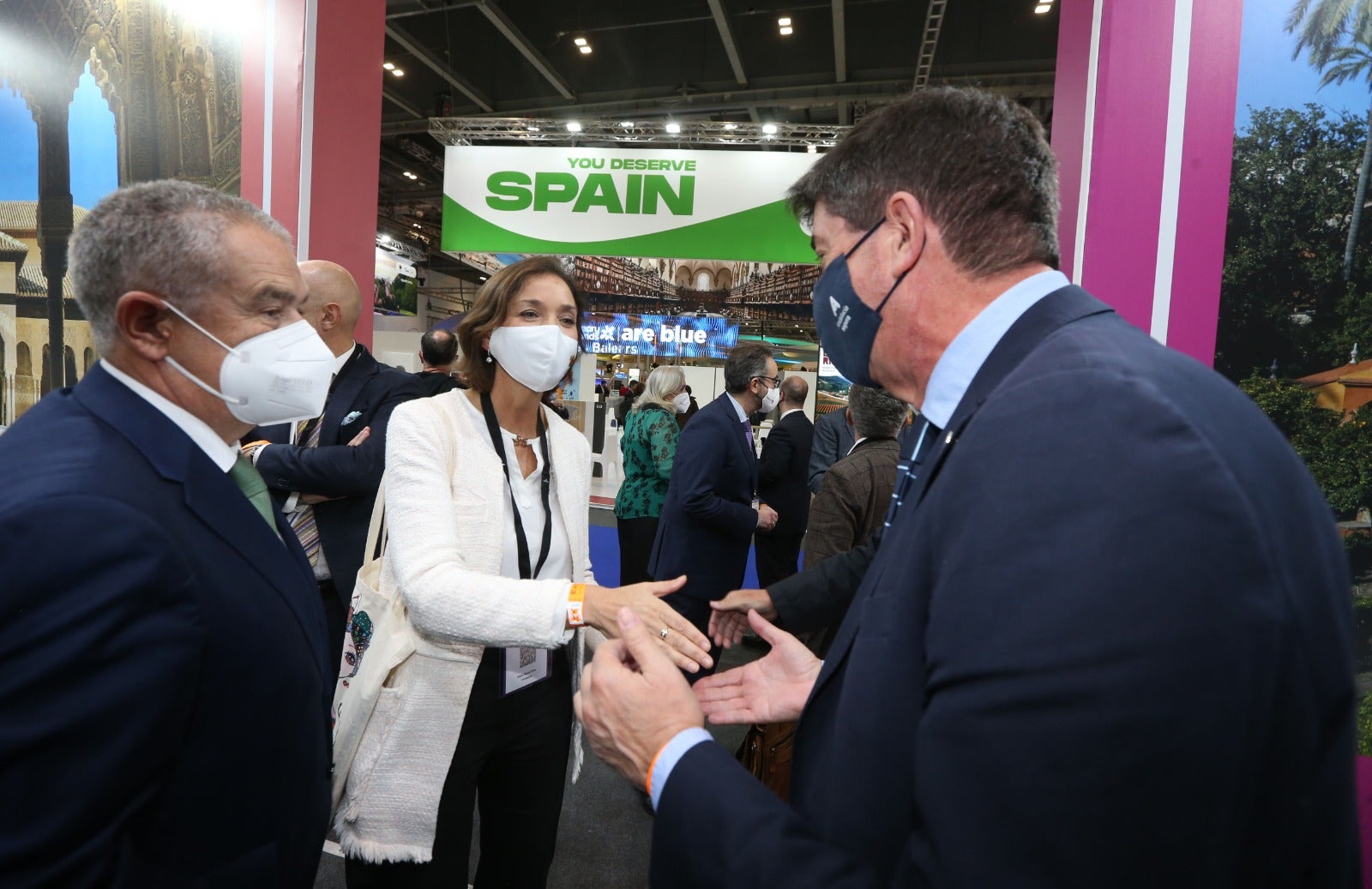 Representatives of the tourism industry in Andalucía and the Costa del Sol at the World Travel Market 2021 in London.