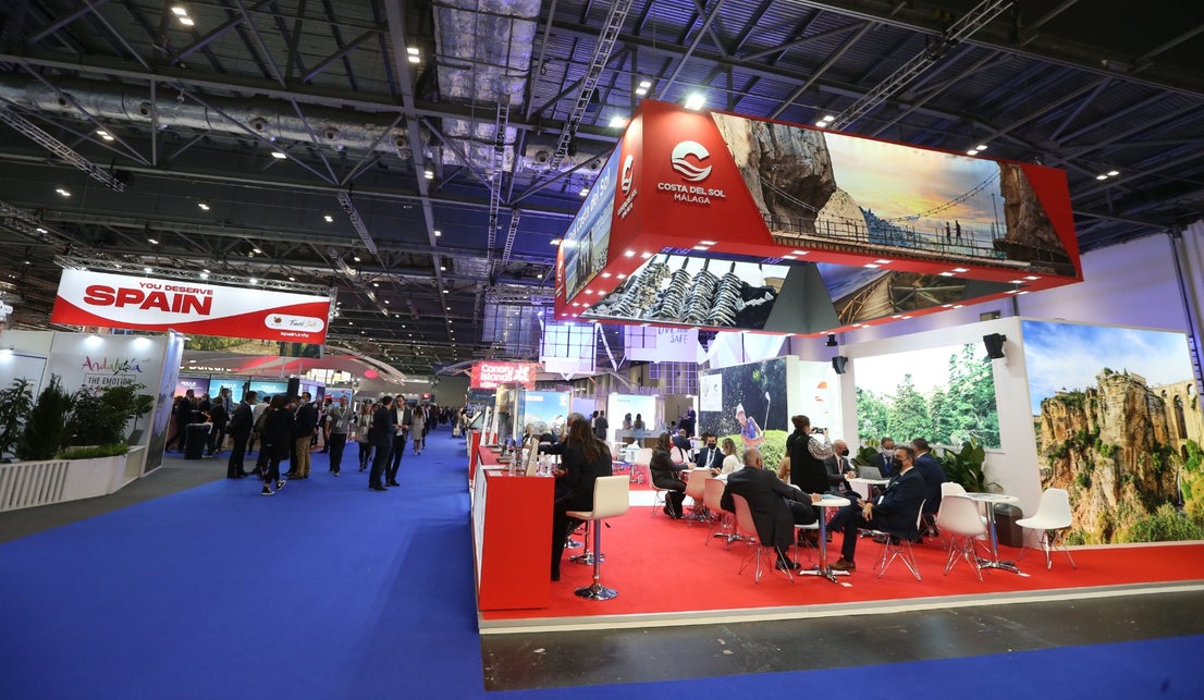 Representatives of the tourism industry in Andalucía and the Costa del Sol at the World Travel Market 2021 in London.