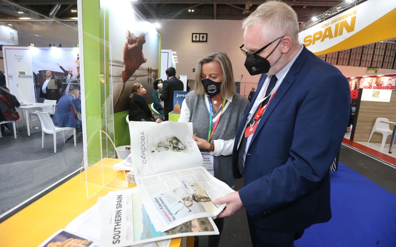 Representatives of the tourism industry in Andalucía and the Costa del Sol at the World Travel Market 2021 in London.