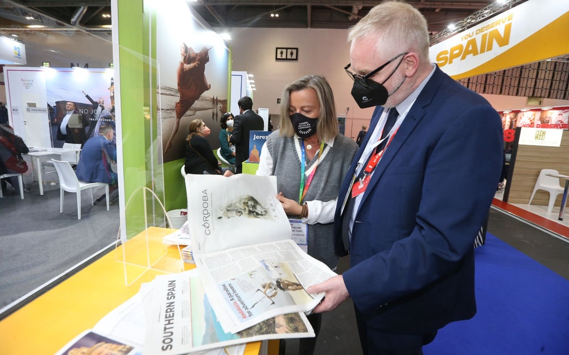 Representatives of the tourism industry in Andalucía and the Costa del Sol at the World Travel Market 2021 in London.