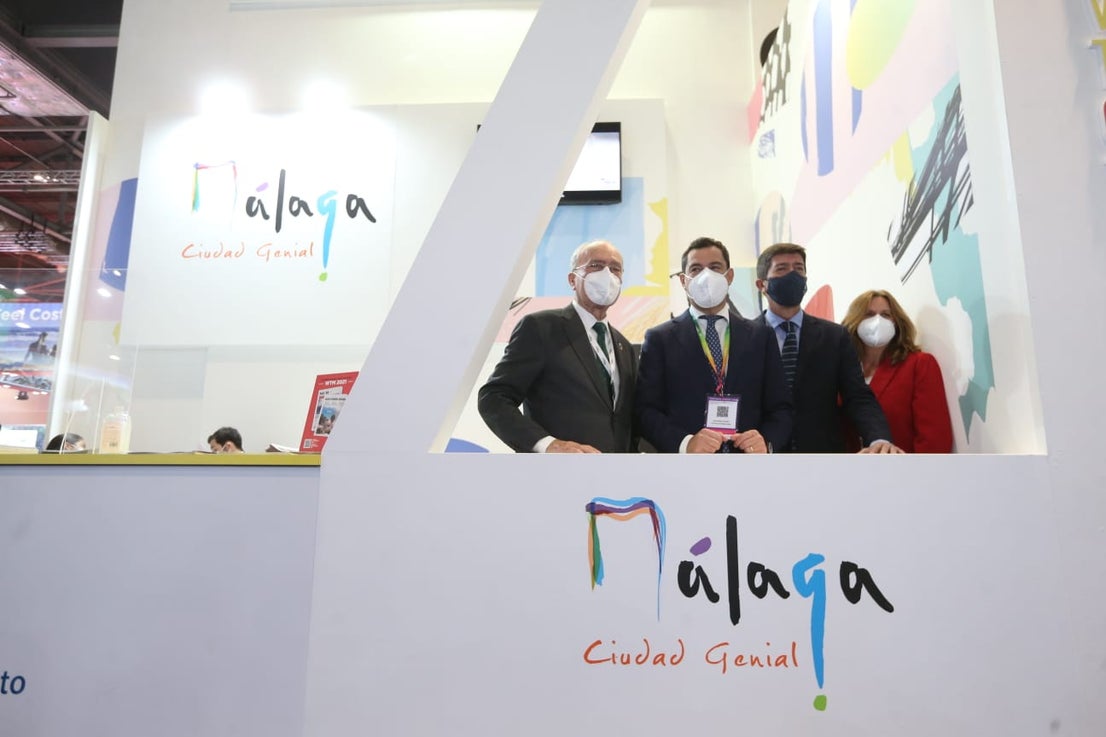 Representatives of the tourism industry in Andalucía and the Costa del Sol at the World Travel Market 2021 in London.