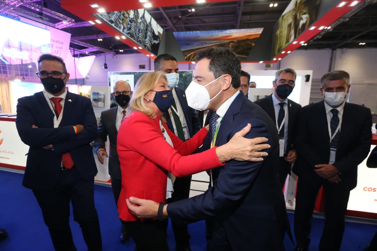 Representatives of the tourism industry in Andalucía and the Costa del Sol at the World Travel Market 2021 in London.