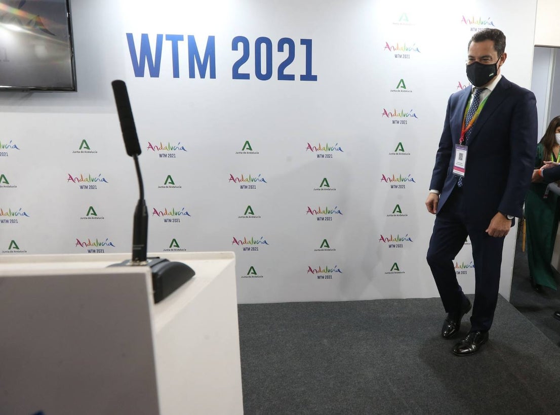 Representatives of the tourism industry in Andalucía and the Costa del Sol at the World Travel Market 2021 in London.