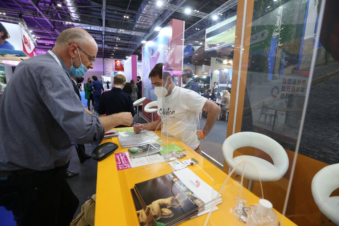 Representatives of the tourism industry in Andalucía and the Costa del Sol at the World Travel Market 2021 in London.