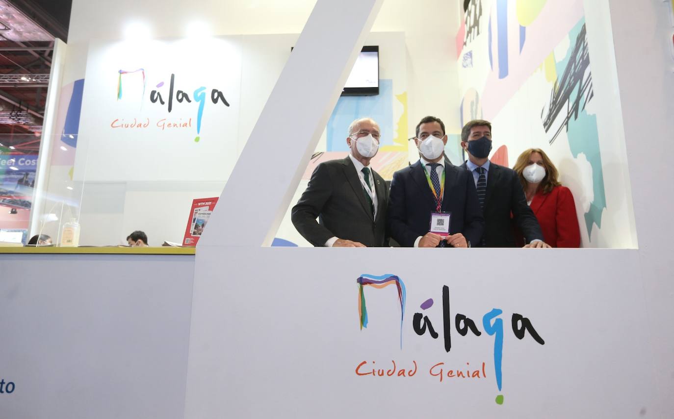 Representatives of the tourism industry in Andalucía and the Costa del Sol at the World Travel Market 2021 in London.