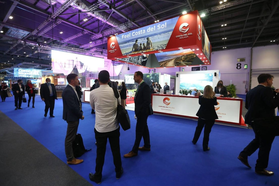 Representatives of the tourism industry in Andalucía and the Costa del Sol at the World Travel Market 2021 in London.