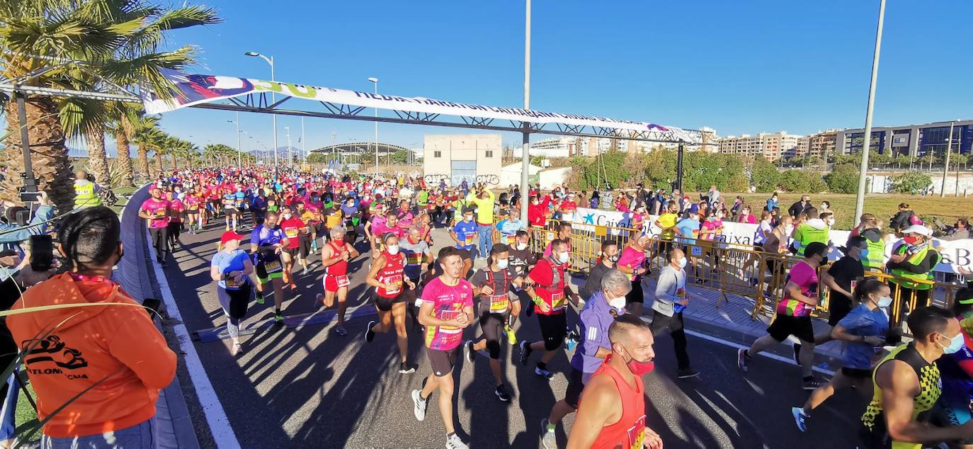 Almost 7,000 people participated in the Malaga half marathon on Sunday.