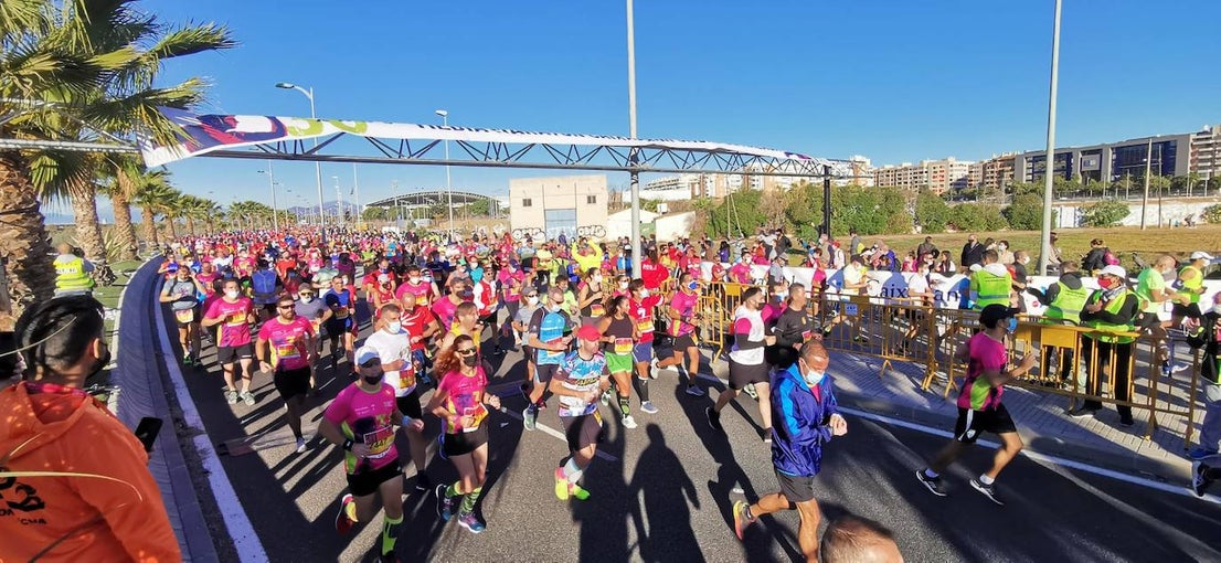 Almost 7,000 people participated in the Malaga half marathon on Sunday.