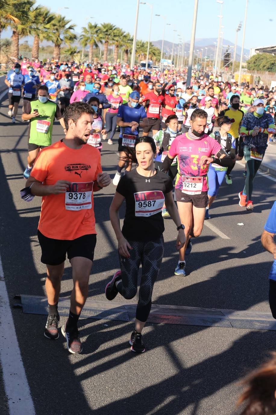 Almost 7,000 people participated in the Malaga half marathon on Sunday.