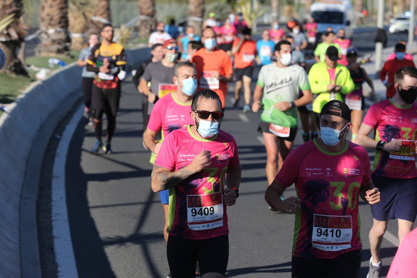 Almost 7,000 people participated in the Malaga half marathon on Sunday.