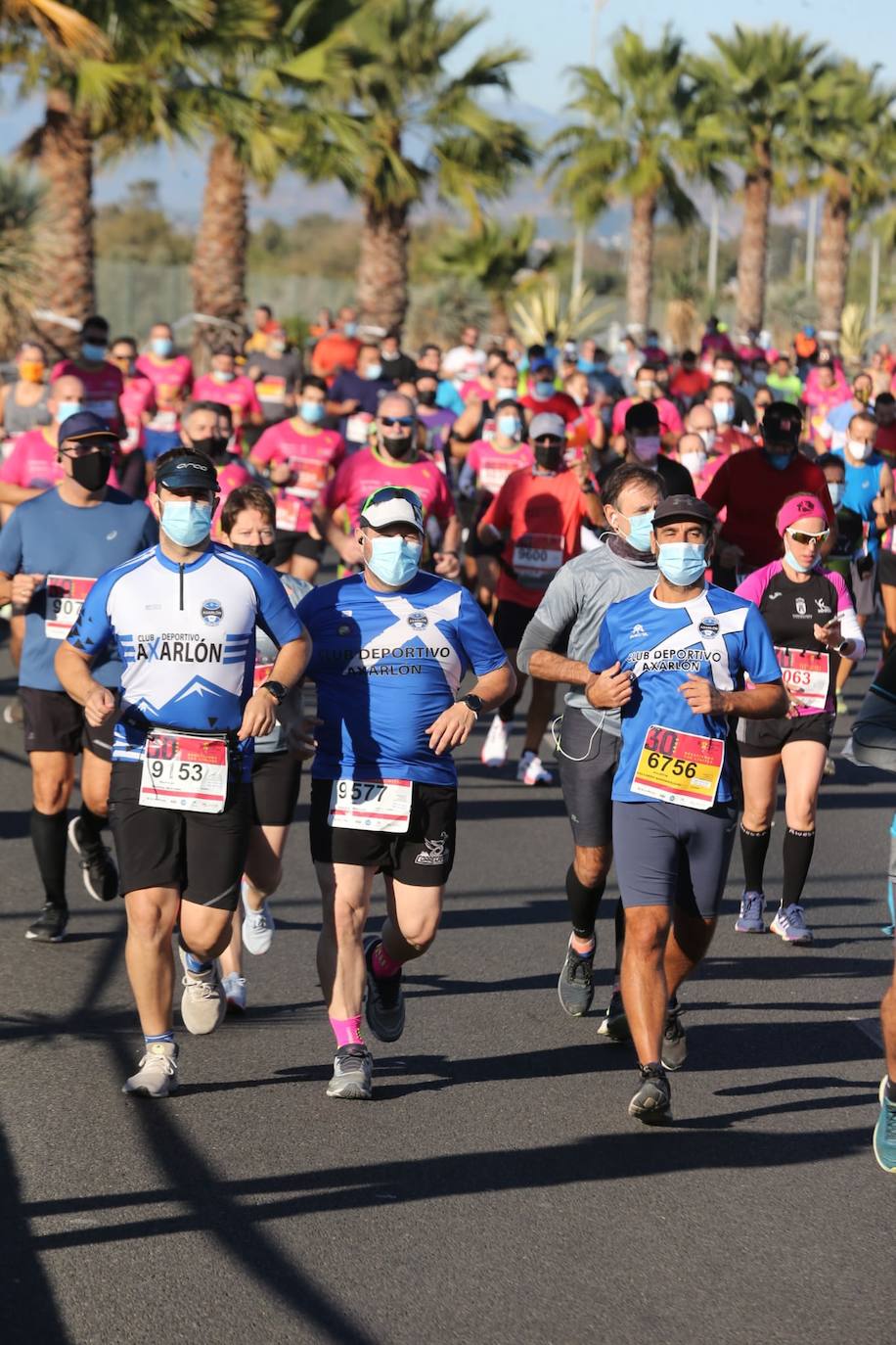 Almost 7,000 people participated in the Malaga half marathon on Sunday.