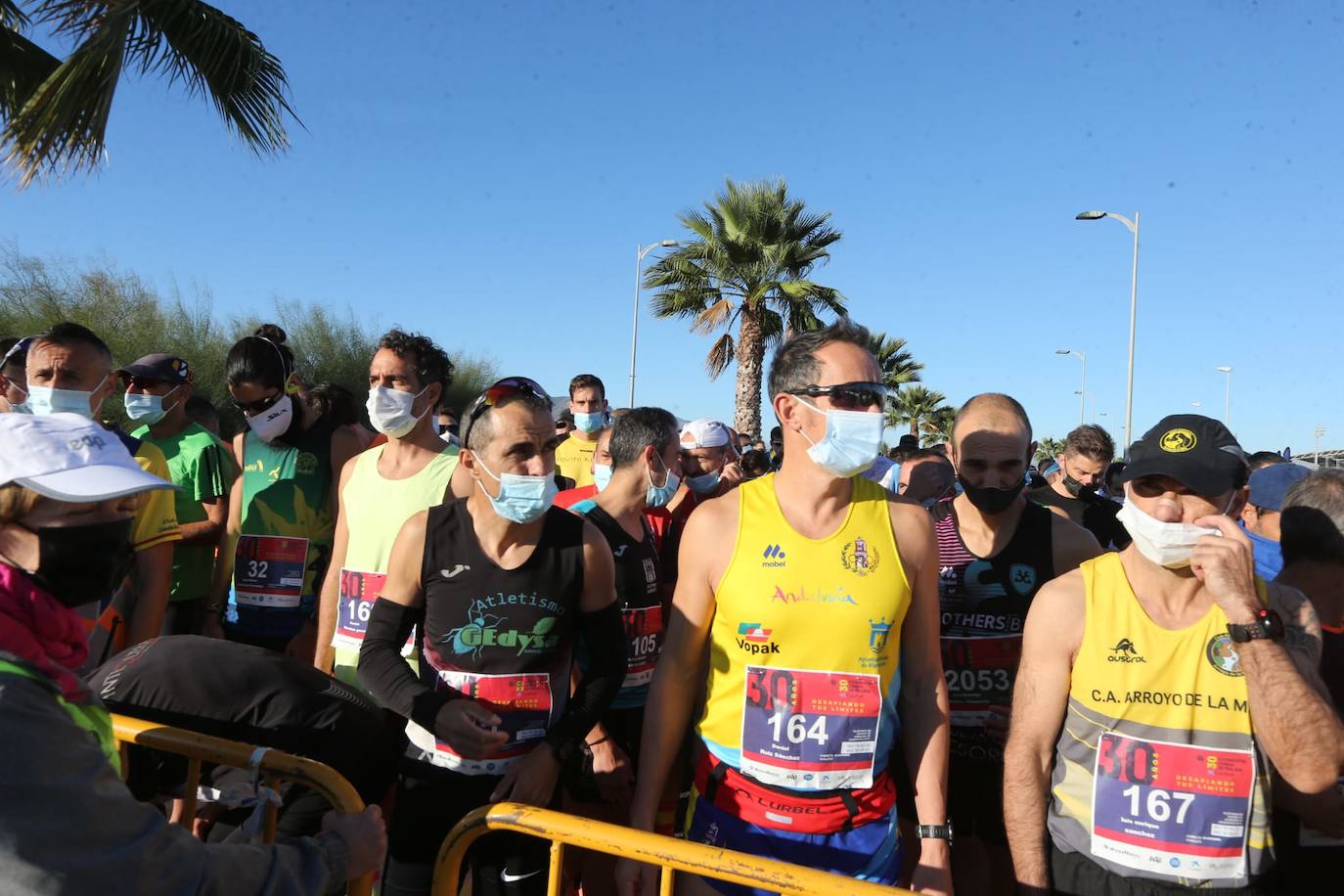 Almost 7,000 people participated in the Malaga half marathon on Sunday.