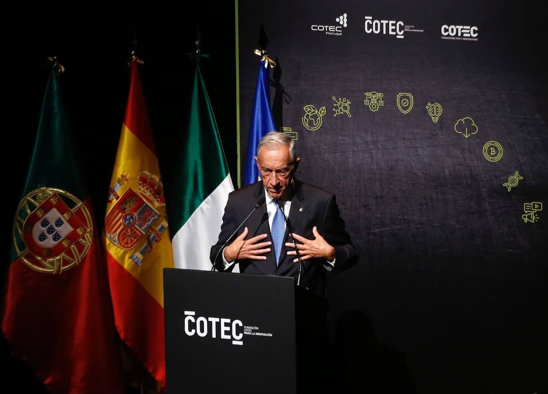 King Felipe attended the event alongside the presidents of Italy and Portugal.