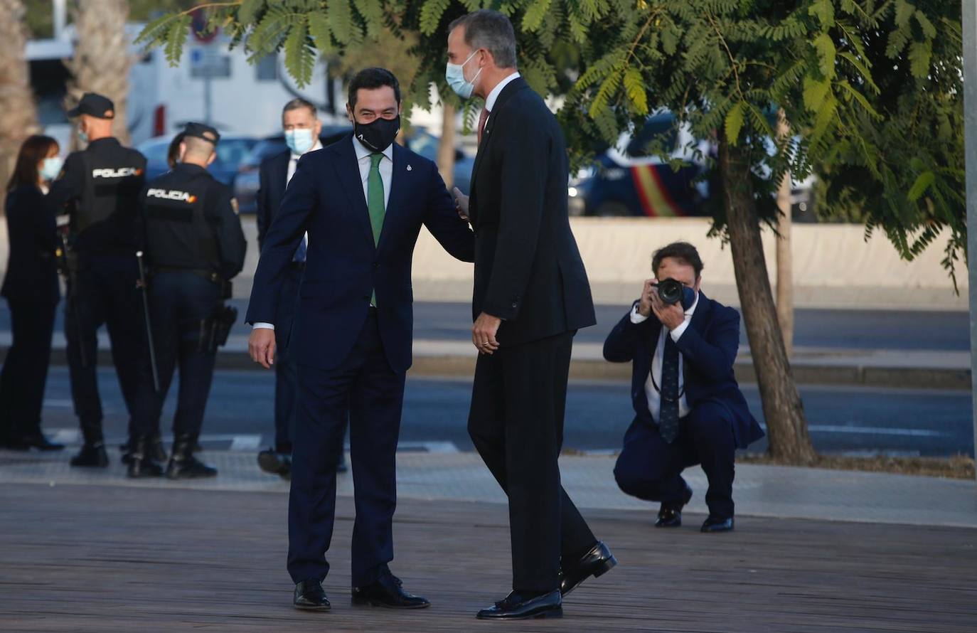 King Felipe attended the event alongside the presidents of Italy and Portugal.