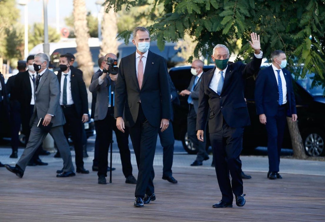 King Felipe attended the event alongside the presidents of Italy and Portugal.