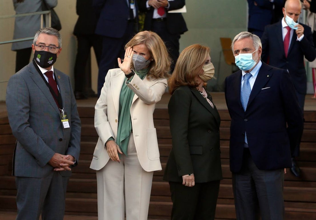 King Felipe attended the event alongside the presidents of Italy and Portugal.