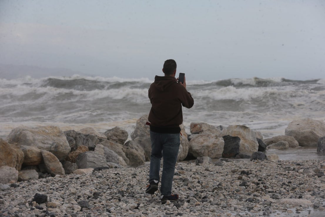 Two people were injured in Malaga province and a beach bar in Fuengirola was flattened. 