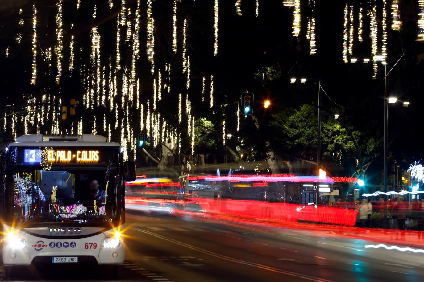 The festive spirit has arrived in the streets of the city of Malaga.