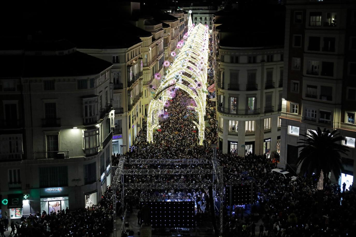 The festive spirit has arrived in the streets of the city of Malaga.