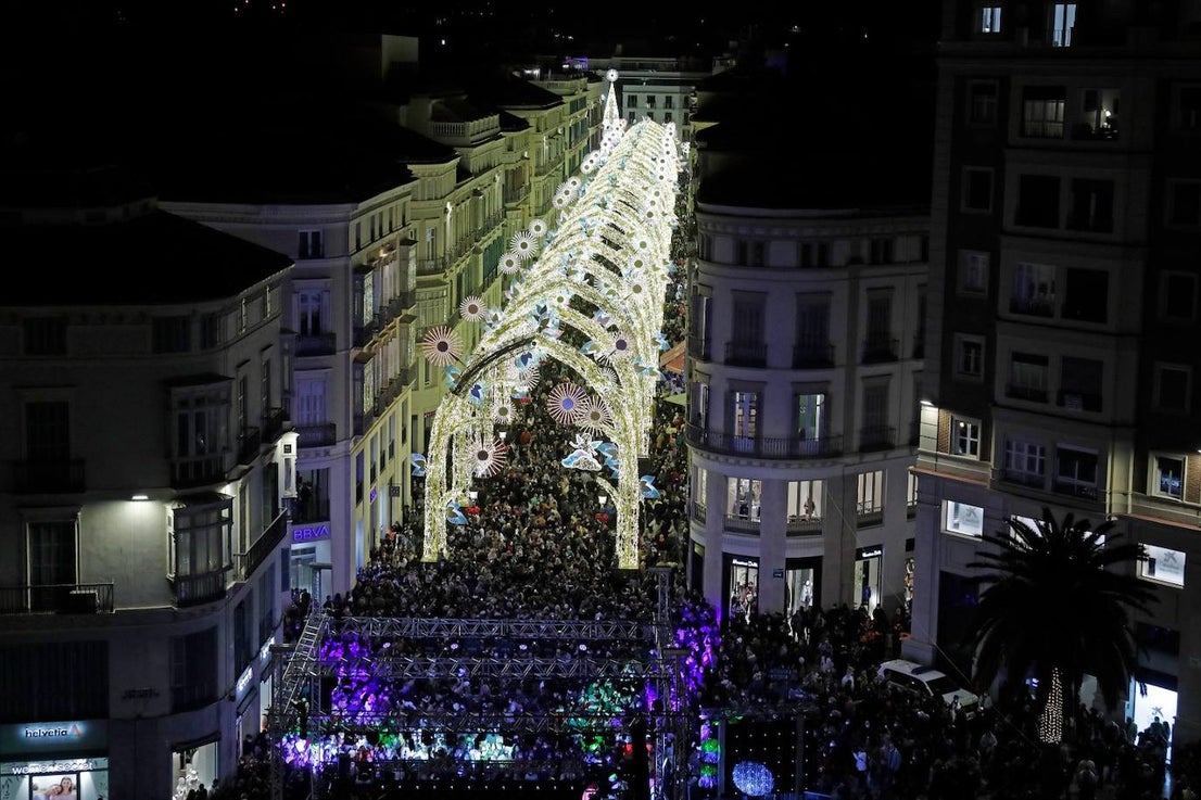 The festive spirit has arrived in the streets of the city of Malaga.