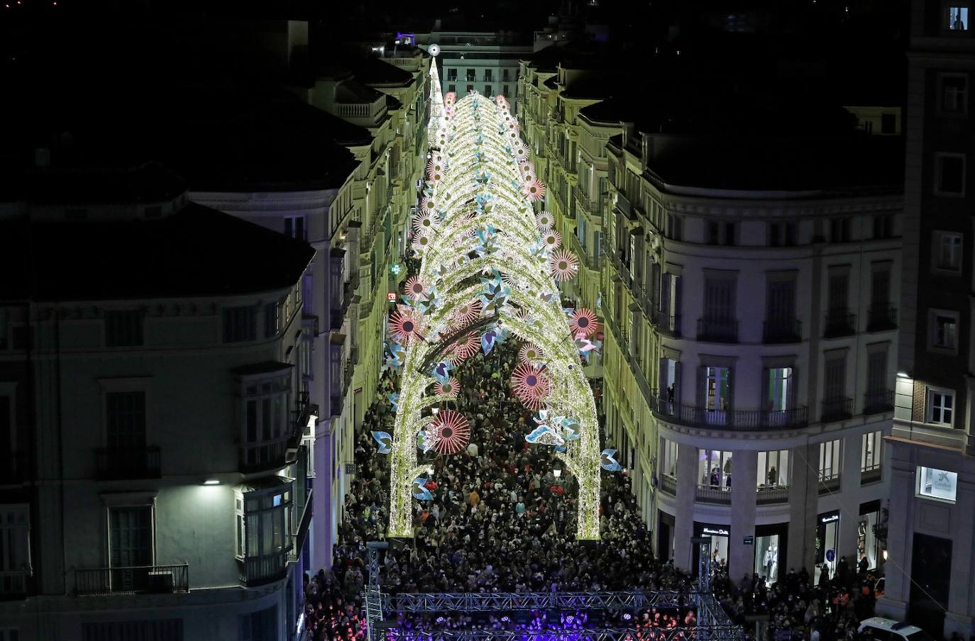 The festive spirit has arrived in the streets of the city of Malaga.