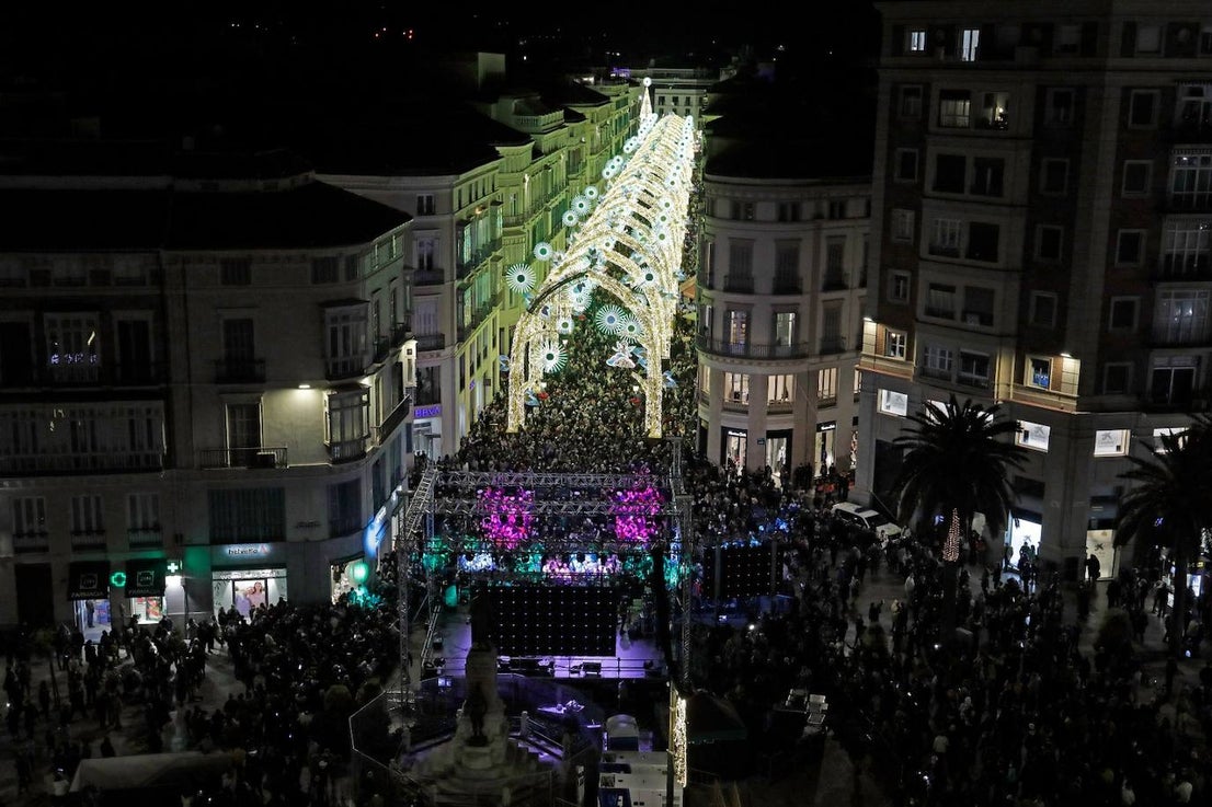 The festive spirit has arrived in the streets of the city of Malaga.