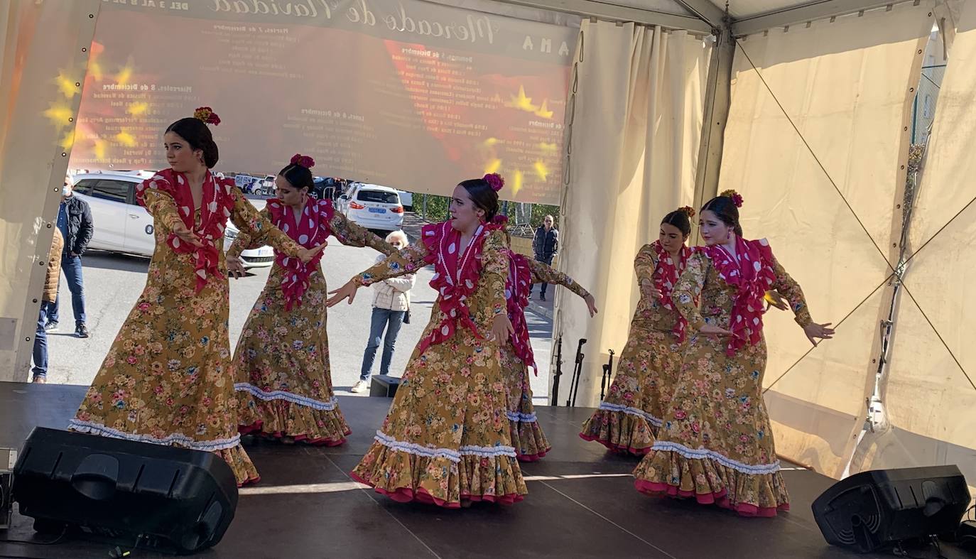 Entertainment at the Torrox International Christmas market.