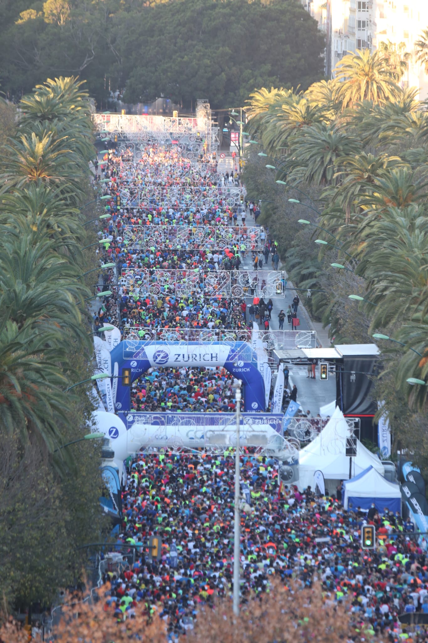 Around 9,000 runners participated in the event that also included a half-marathon, which had 4,700 participants