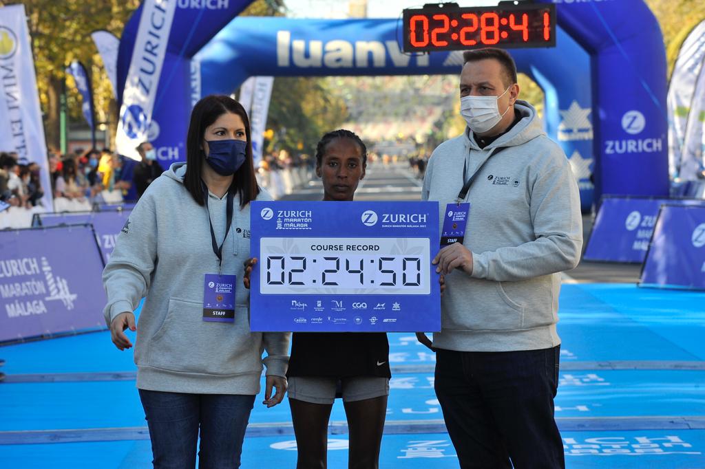 Around 9,000 runners participated in the event that also included a half-marathon, which had 4,700 participants