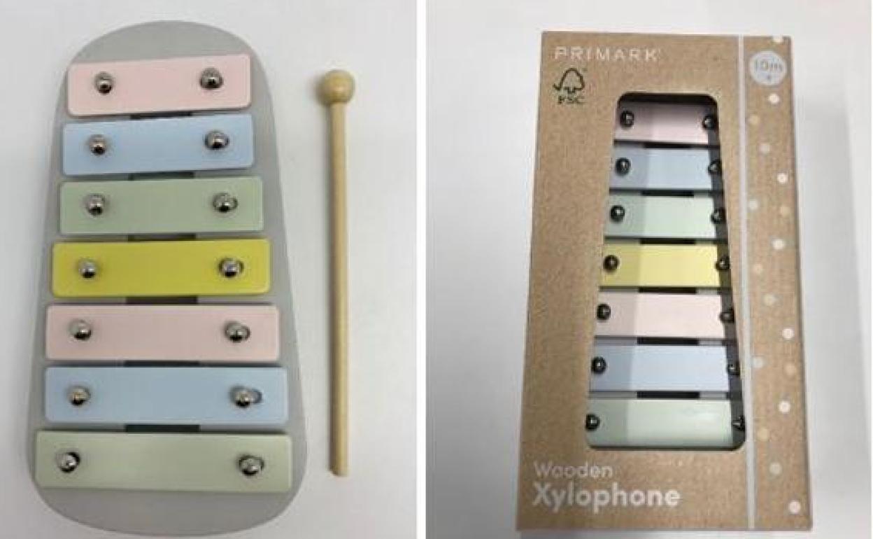 The wooden xylophone. 