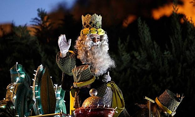Part of the parade in Malaga.
