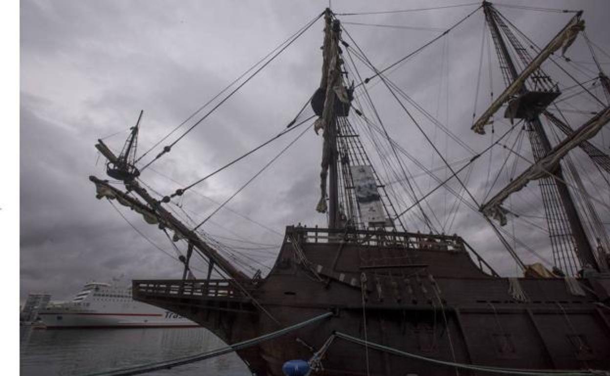 The galleon 'Andalucía' can be visited in the port of Malaga until 16 January