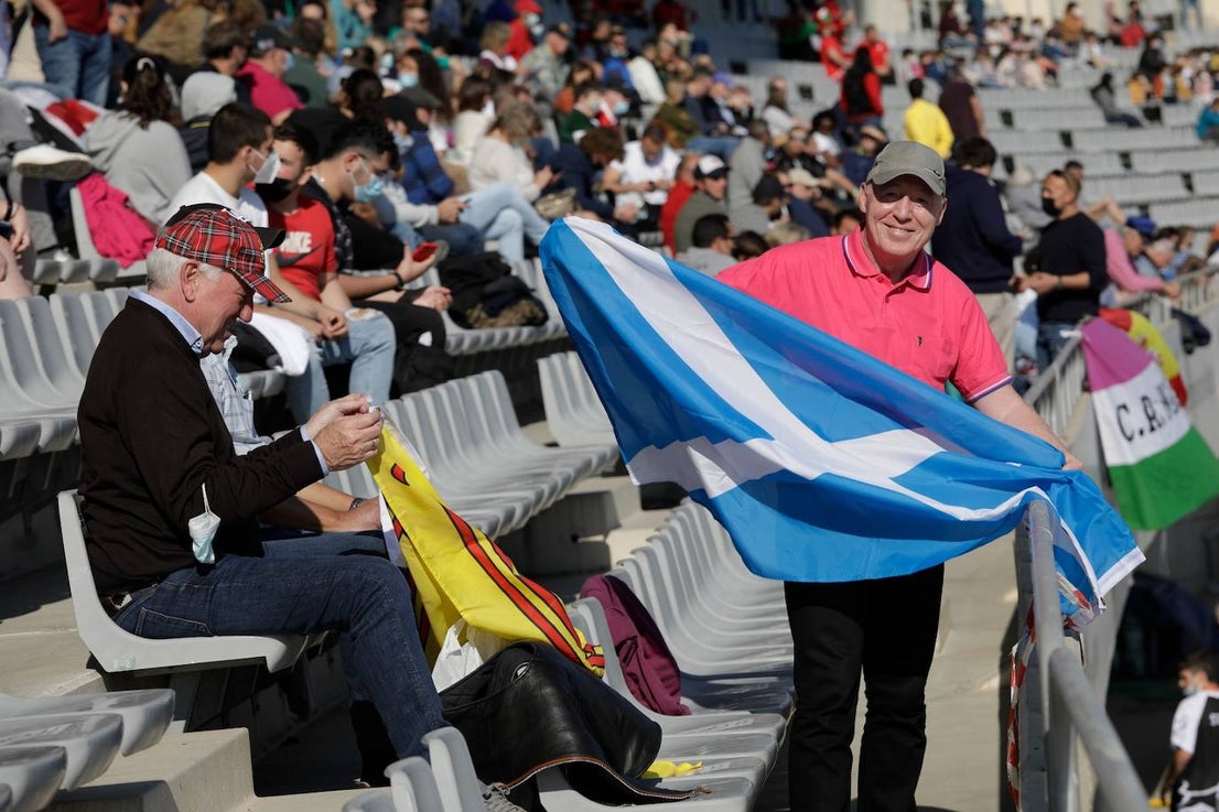 Nations compete in front of an international crowd at the Malaga athletics stadium