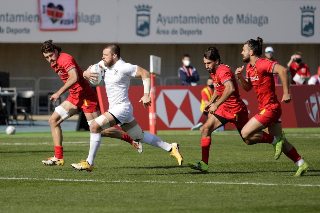 Nations compete in front of an international crowd at the Malaga athletics stadium