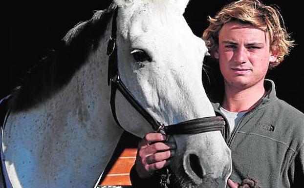 Lange with Soraya Rouge, the 15-year-old French mare with whom he has earned his success in showjumping so far.