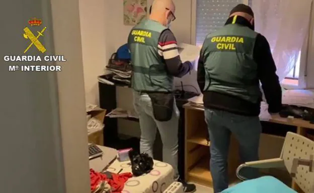 The Guardia Civil searched several properties as part of the investigation 